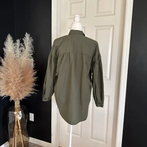 Rails Janae Shirt in Olive Smoke Green 
size Small - Picture 6 of 12